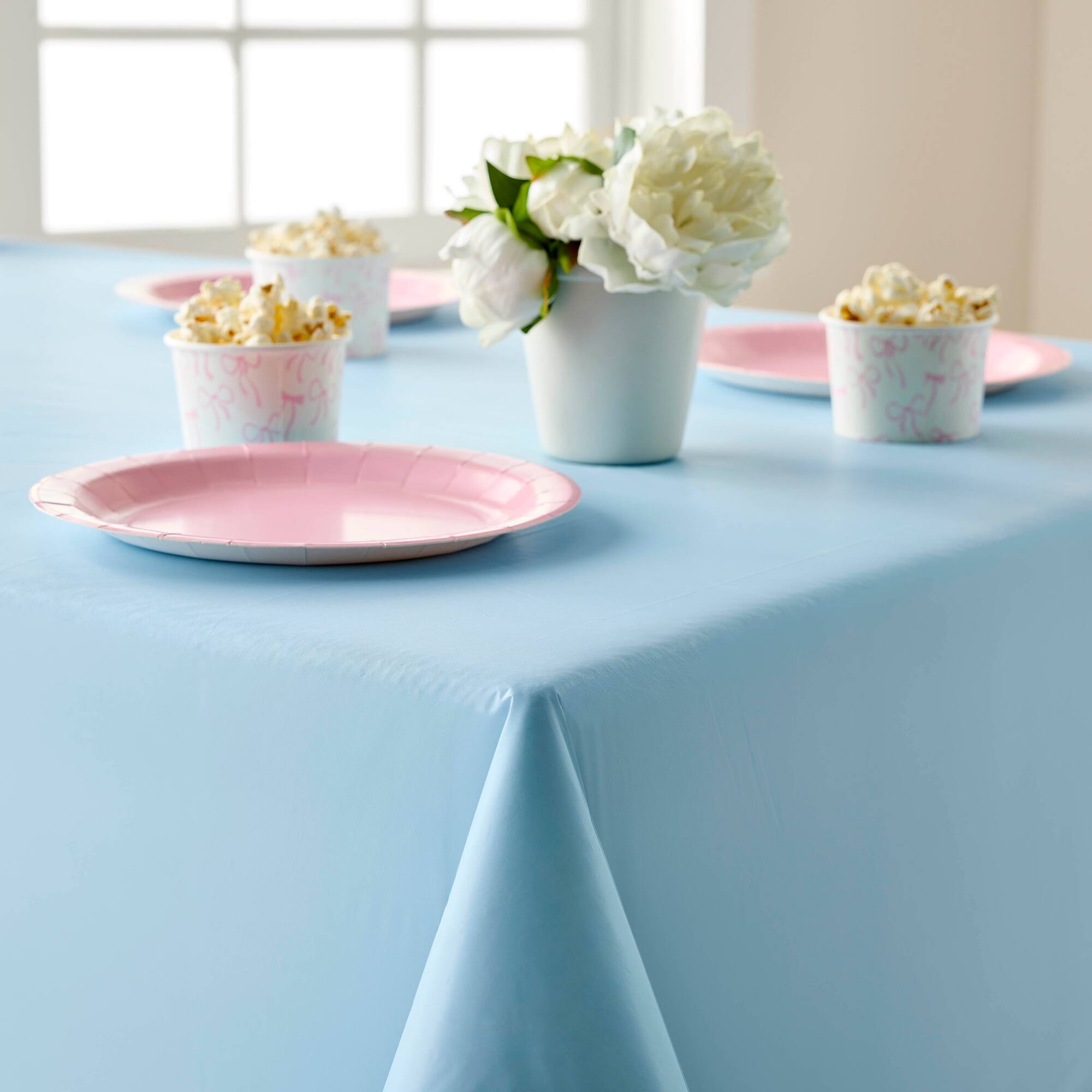 54" x 108" Solid Plastic Table Cover by Celebrate It